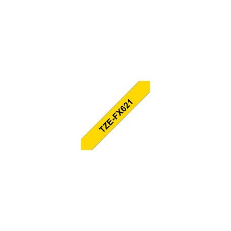 BROTHER TZEFX621 Taśma Brother 9mm BLACK ON YELLOW FLEXIBLE ID BROTHER TZEFX621 Taśma Brother 9mm BLACK ON YELLOW FLEXIBLE ID
