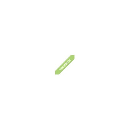 BROTHER TZEMQG35 Taśma Brother 12mm White / Lime Green matt (5M length)