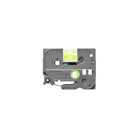 BROTHER TZEMQG35 Taśma Brother 12mm White / Lime Green matt (5M length) BROTHER TZEMQG35 Taśma Brother 12mm White / Lime Green matt (5M length)