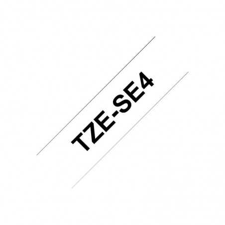 BROTHER TZESE4 Taśma Brother 18mm BLACK ON WHITESECURITY TAPE BROTHER TZESE4 Taśma Brother 18mm BLACK ON WHITESECURITY TAPE