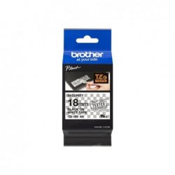 BROTHER TZESE4 Taśma Brother 18mm BLACK ON WHITESECURITY TAPE BROTHER TZESE4 Taśma Brother 18mm BLACK ON WHITESECURITY TAPE