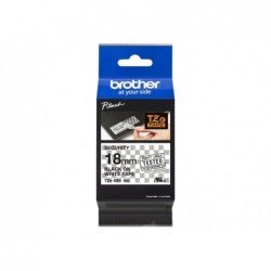 BROTHER TZESE4 Taśma Brother 18mm BLACK ON WHITESECURITY TAPE BROTHER TZESE4 Taśma Brother 18mm BLACK ON WHITESECURITY TAPE