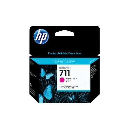 HP CZ135A Tusz HP 711 magenta 3x29ml HP CZ135A Tusz HP 711 magenta 3x29ml