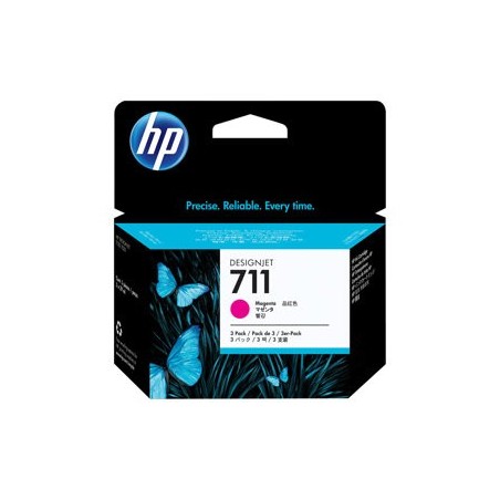 HP CZ135A Tusz HP 711 magenta 3x29ml HP CZ135A Tusz HP 711 magenta 3x29ml