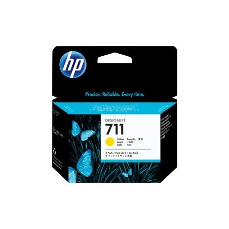 HP CZ136A Tusz HP 711 yellow 3x29ml HP CZ136A Tusz HP 711 yellow 3x29ml