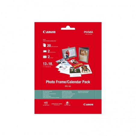 CANON 2xPhotoframe / Calender 2x white envelopes Canon Photo Paper Plus Glossy II (PP-201) 20 Sheet CANON 2xPhotoframe / Calender 2x white envelopes Canon Photo Paper Plus Glossy II (PP-201) 20 Sheet