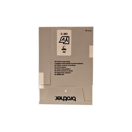 BROTHER PAPIER CARBONE 2 Tabs 20X30 Sheets BROTHER PAPIER CARBONE 2 Tabs 20X30 Sheets