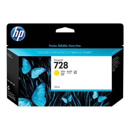 HP 728 130-ml Yellow Ink Cartridge HP 728 130-ml Yellow Ink Cartridge