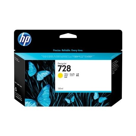 HP 728 130-ml Yellow Ink Cartridge HP 728 130-ml Yellow Ink Cartridge