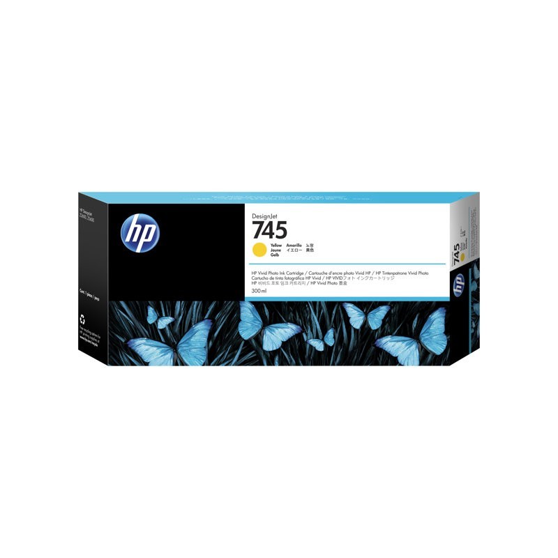 HP F9K02A Tusz HP 745 Yellow 300 ml Pro MFP / Z5600 / Z2600