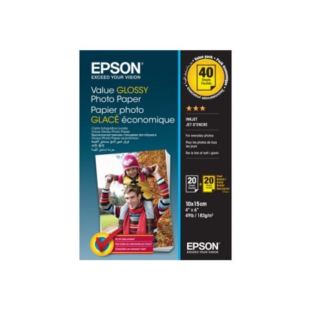 EPSON Value Photo Paper 10x15cm 20 sheets x2 (BOGOFF) EPSON Value Photo Paper 10x15cm 20 sheets x2 (BOGOFF)