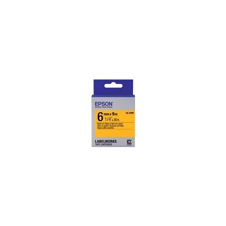 EPSON LK-2YBP Couleur pastel Noir/Jaune 6/9 EPSON LK-2YBP Couleur pastel Noir/Jaune 6/9