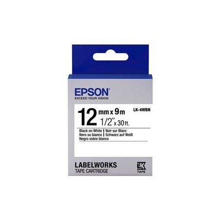 EPSON LK-4WBN Standard Noir/Blanc 12/9 EPSON LK-4WBN Standard Noir/Blanc 12/9