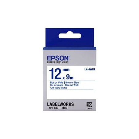 EPSON LK-4WLN Standard Bleu/Blanc 12/9 EPSON LK-4WLN Standard Bleu/Blanc 12/9
