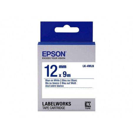 EPSON LK-4WLN Standard Bleu/Blanc 12/9 EPSON LK-4WLN Standard Bleu/Blanc 12/9