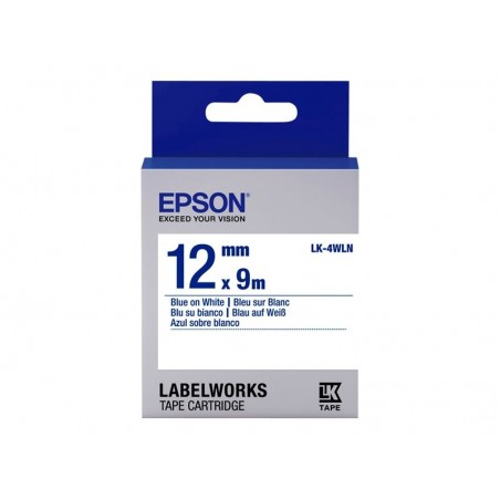 EPSON LK-4WLN Standard Bleu/Blanc 12/9 EPSON LK-4WLN Standard Bleu/Blanc 12/9