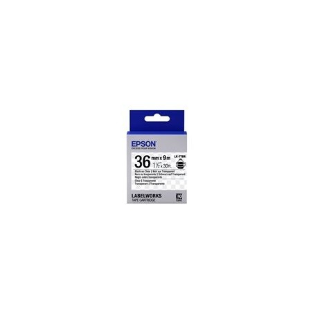 EPSON LK-7TBN Transparent Noir/Transpare EPSON LK-7TBN Transparent Noir/Transpare