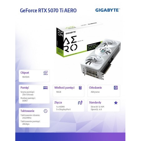 Karta graficzna GV-N507TAERO OC-16GD Karta graficzna GV-N507TAERO OC-16GD