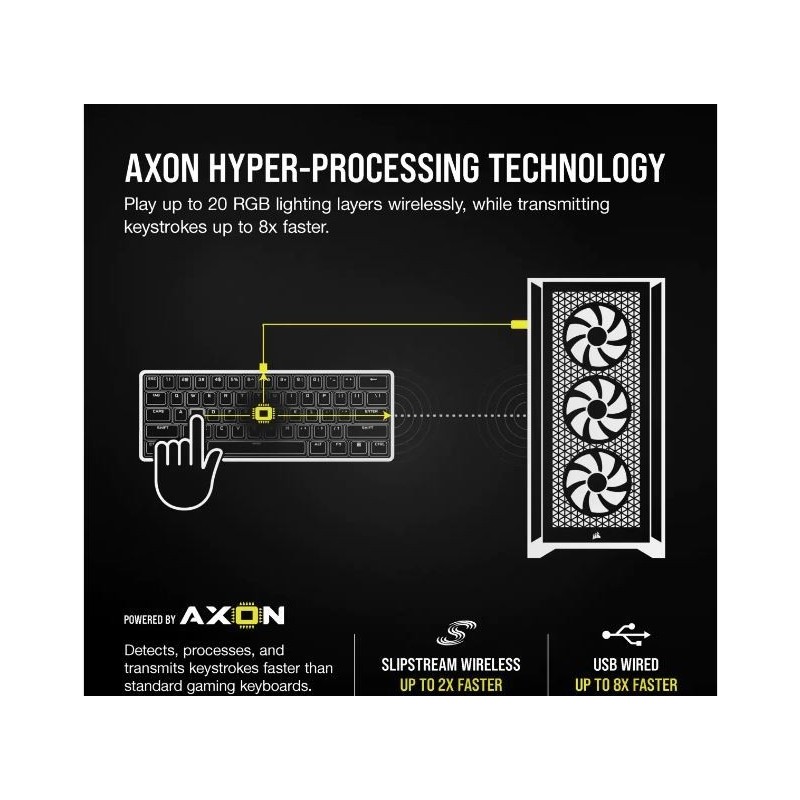 Klawiatura K100 RGB Air Wireless Ultra Thin Cherry MX Klawiatura K100 RGB Air Wireless Ultra Thin Cherry MX