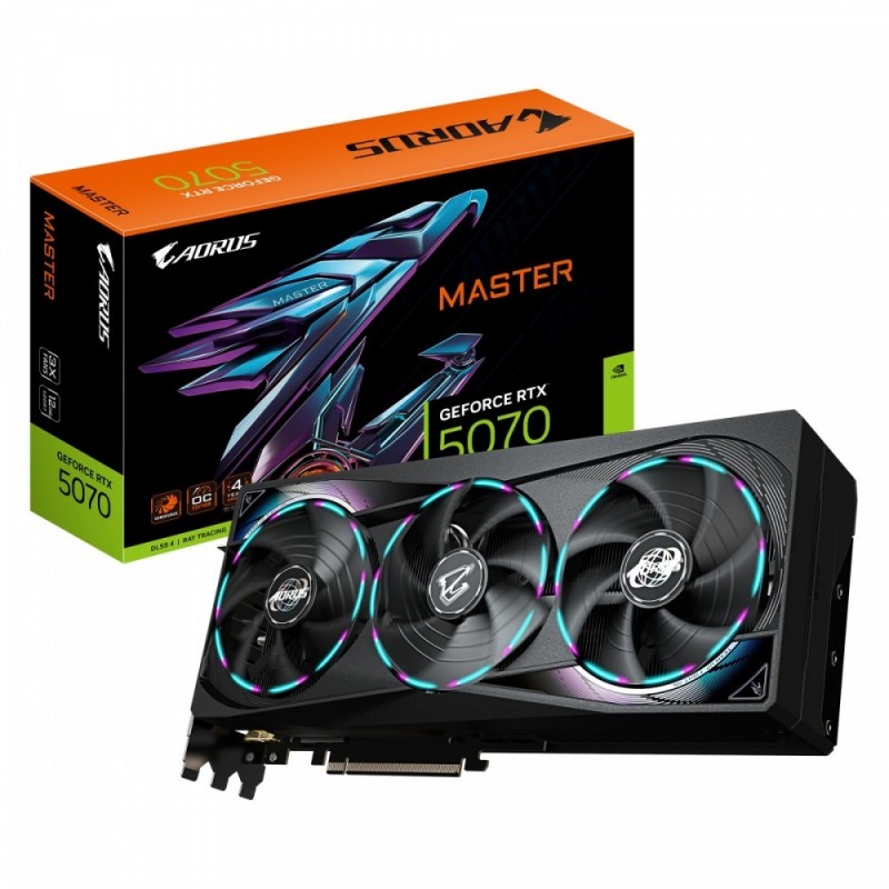 Karta graficzna RTX 5070 AORUS MASTER 12GB GDDR7 192bit HDMI/DP 