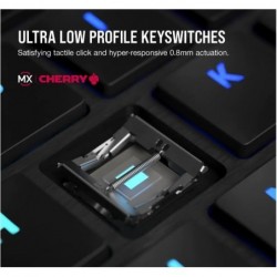 Klawiatura K100 RGB Air Wireless Ultra Thin Cherry MX Klawiatura K100 RGB Air Wireless Ultra Thin Cherry MX