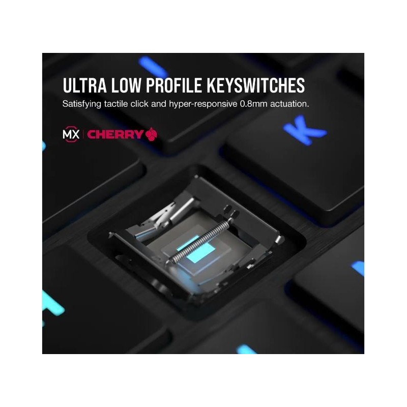 Klawiatura K100 RGB Air Wireless Ultra Thin Cherry MX Klawiatura K100 RGB Air Wireless Ultra Thin Cherry MX
