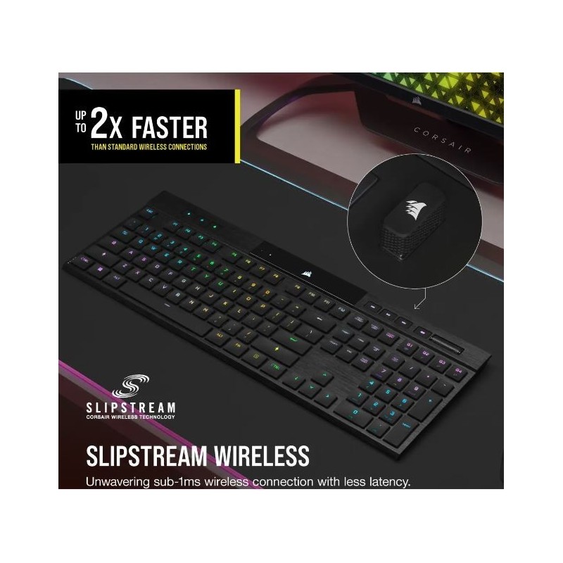 Klawiatura K100 RGB Air Wireless Ultra Thin Cherry MX Klawiatura K100 RGB Air Wireless Ultra Thin Cherry MX