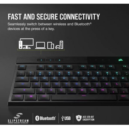 Klawiatura K100 RGB Air Wireless Ultra Thin Cherry MX Klawiatura K100 RGB Air Wireless Ultra Thin Cherry MX