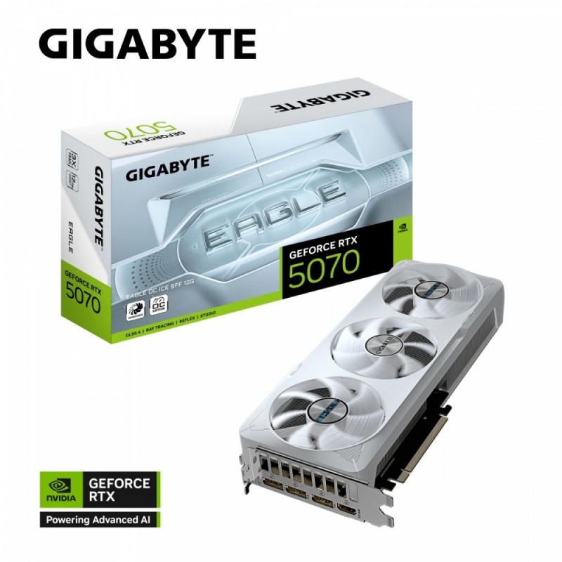 Karta graficzna RTX 5070 EAGLE OC ICE S FF 12G 192BIT GDDR7 3DP/ 