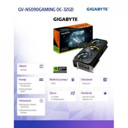 Karta graficzna GV-N5090GAMING OC-32GD Karta graficzna GV-N5090GAMING OC-32GD