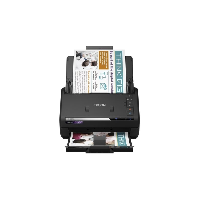 EPSON FastFoto FF-680W Document scanner Contact Image SensorCIS Duplex A4 600x600dpi 45ppm mono/45ppm colour ADF USB 3.0 Wi-Fi