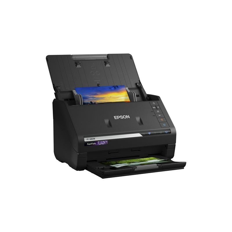 EPSON FastFoto FF-680W Document scanner Contact Image SensorCIS Duplex A4 600x600dpi 45ppm mono/45ppm colour ADF USB 3.0 Wi-Fi