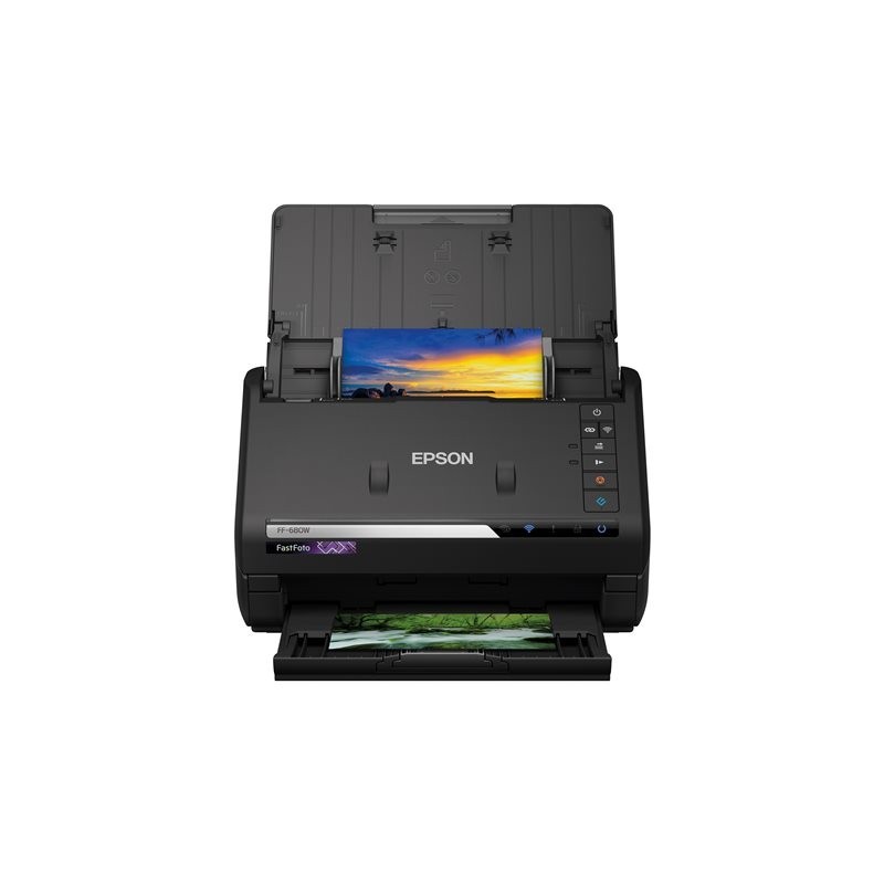 EPSON FastFoto FF-680W Document scanner Contact Image SensorCIS Duplex A4 600x600dpi 45ppm mono/45ppm colour ADF USB 3.0 Wi-Fi