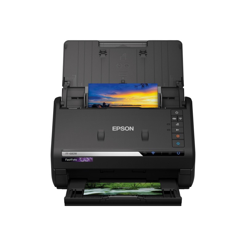 EPSON FastFoto FF-680W Document scanner Contact Image SensorCIS Duplex A4 600x600dpi 45ppm mono/45ppm colour ADF USB 3.0 Wi-Fi