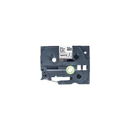 BROTHER P-Touch 24mm withe/black ribbon tape BROTHER P-Touch 24mm withe/black ribbon tape