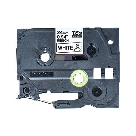 BROTHER P-Touch 24mm withe/black ribbon tape BROTHER P-Touch 24mm withe/black ribbon tape