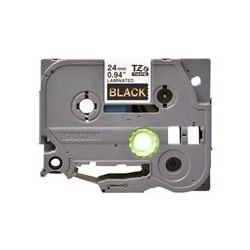 BROTHER P-Touch 24mm black/gold ribbon tape BROTHER P-Touch 24mm black/gold ribbon tape