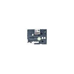 BROTHER P-Touch 12mm light grey/gold ribbon tape BROTHER P-Touch 12mm light grey/gold ribbon tape