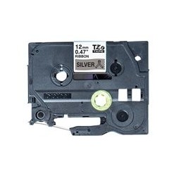 BROTHER P-Touch 12mm light grey/gold ribbon tape BROTHER P-Touch 12mm light grey/gold ribbon tape