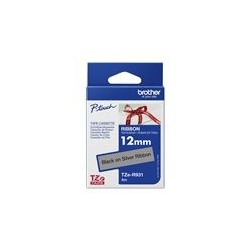 BROTHER P-Touch 12mm light grey/gold ribbon tape BROTHER P-Touch 12mm light grey/gold ribbon tape