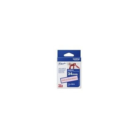 BROTHER P-Touch 24mm white/gold ribbon tape BROTHER P-Touch 24mm white/gold ribbon tape