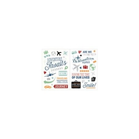 HP Moment Makers Clear Stickers Travel
