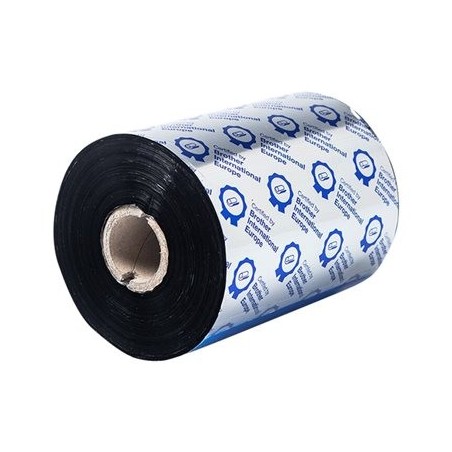 BROTHER Black ribbon standard wax/resin 110mm x 600m Sold in 6-pack BROTHER Black ribbon standard wax/resin 110mm x 600m Sold in 6-pack