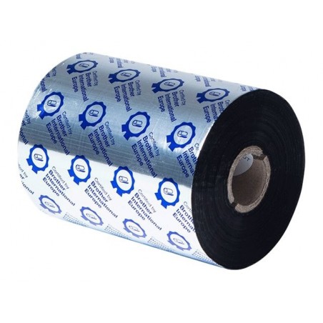 BROTHER Black ribbon standard wax/resin 110mm x 600m Sold in 6-pack BROTHER Black ribbon standard wax/resin 110mm x 600m Sold in 6-pack