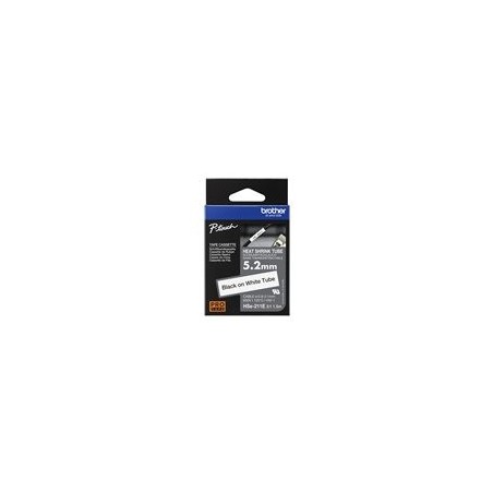 BROTHER Heat Shrink Tube Black on White 5.2mm BROTHER Heat Shrink Tube Black on White 5.2mm