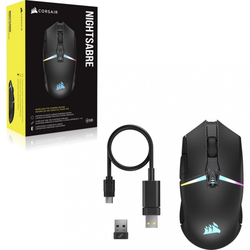 Mysz Nightsabre Wireless RGB  Mysz Nightsabre Wireless RGB