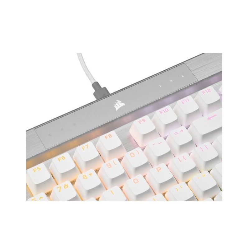 Klawiatura optyczno-mechaniczna K70 Pro RGB Biała