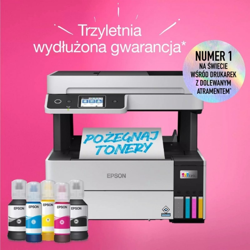 Urządzenie wielofunkcyjne EcoTank L6499 A4/4-in-1/3.3pl/37ppm/ADF35/PCL+PS  Urządzenie wielofunkcyjne EcoTank L6499 A4/4-in-1/3.3pl/37ppm/ADF35/PCL+PS