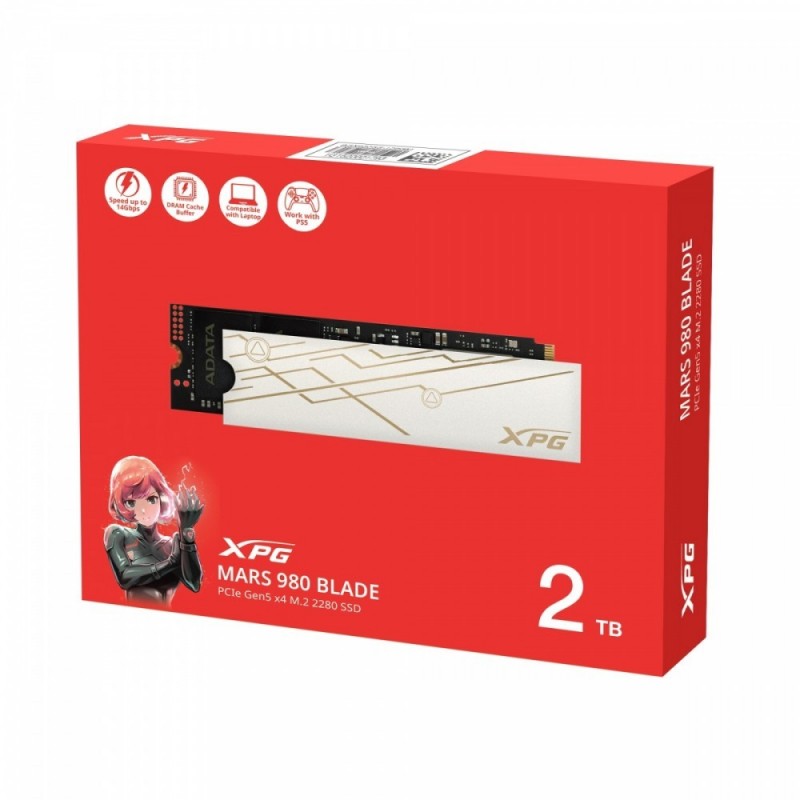 Dysk SSD XPG MARS 980 BLADE 2TB PCIe 5x4 14/13 GB/s M2 Dysk SSD XPG MARS 980 BLADE 2TB PCIe 5x4 14/13 GB/s M2