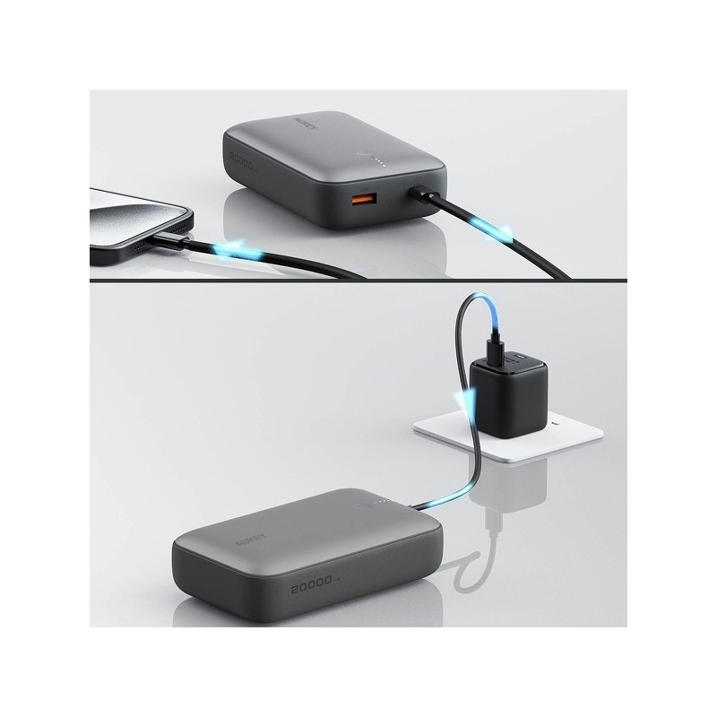 Mini Power Bank PB-Y57| 20000mAh | 22.5W | 2xUSB | PD 3.0 QC 3.0 LED Mini Power Bank PB-Y57| 20000mAh | 22.5W | 2xUSB | PD 3.0 QC 3.0 LED